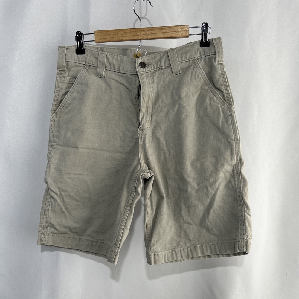 Carhartt Duck Canvas Shorts Mens 33 Workwear Relax Fit Outdoors 102514-232